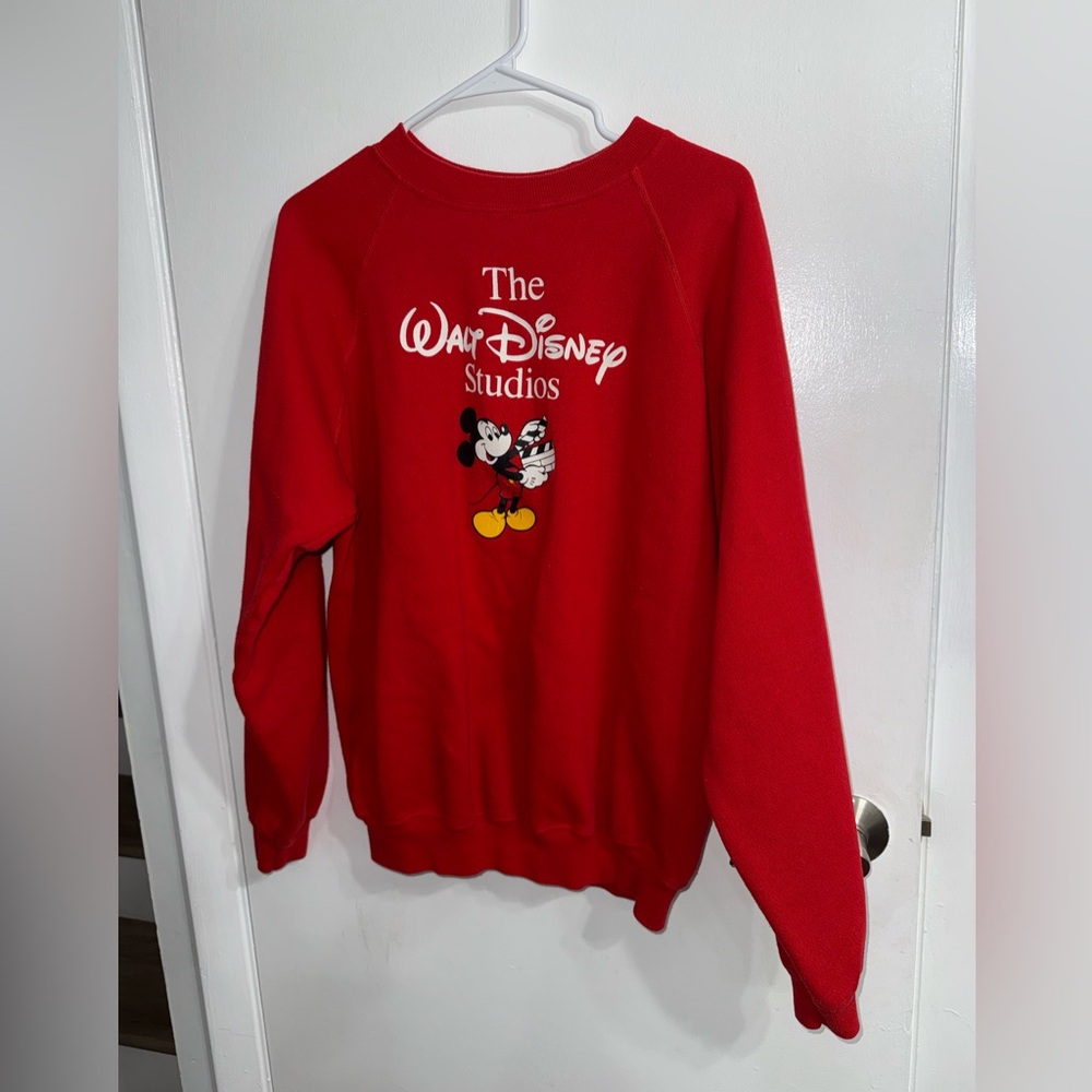 Vintage 80s Walt Disney Studios Crewneck Sweatshirt Men's XL Made in USA - Picture 2 of 7